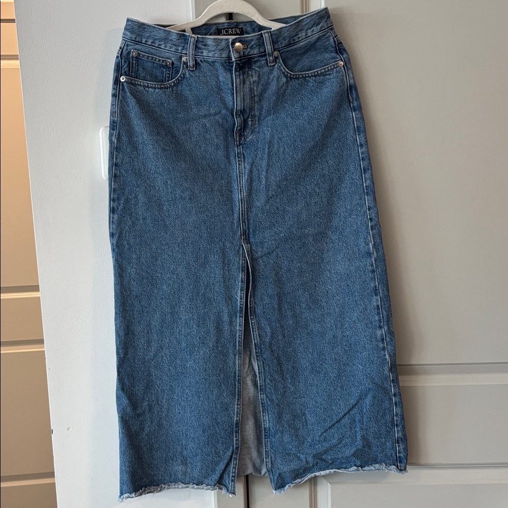 J.Crew Classic Blue Denim Skirt